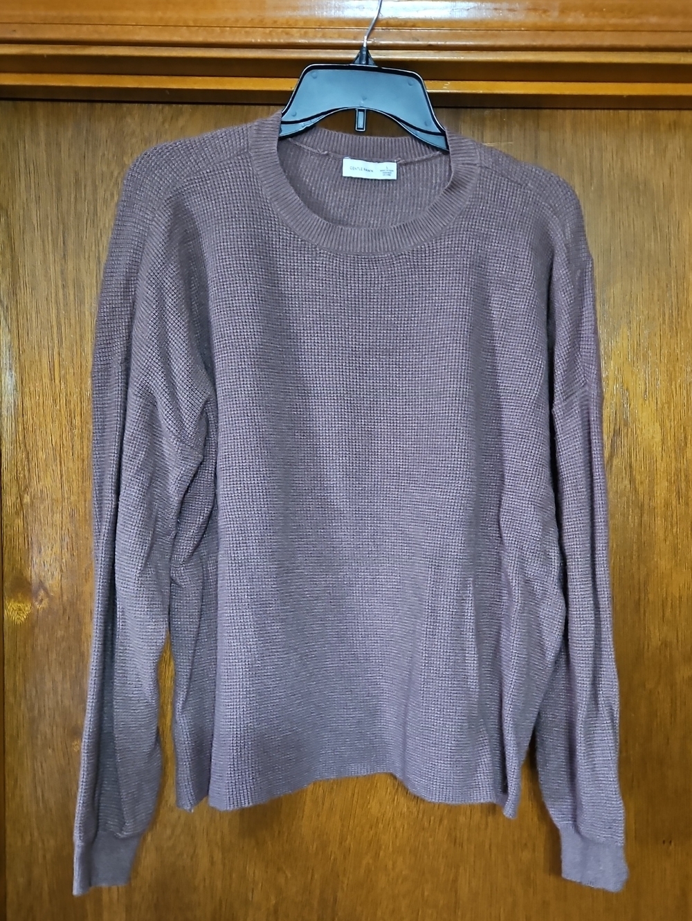 Gentle Fawn Soft Waffle Knit Crewneck Sweater Womens Large